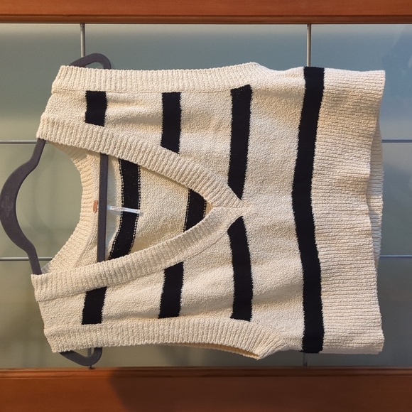 Free People Santa Monica Striped Vest NWOT - Picture 5 of 8